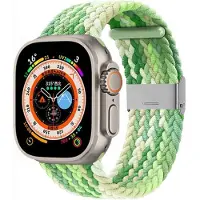 CaseOnline Punottu kellon renneke Apple Watch Ultra 2 (49mm) - Gradient green