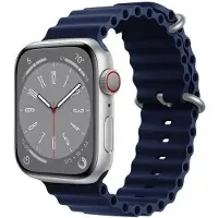 CaseOnline RIB kellon renneke Apple Watch 9 (41mm) - Tummansininen