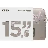 Keep 15,6" Neoprene suojatasku kannettavalle (Portabella Flower)