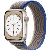 CaseOnline Tactik kellon renneke Apple Watch 9 (45mm) - Blueroom grey