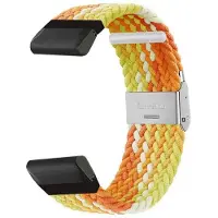 CaseOnline Punottu Kellon ranneke Garmin Instinct 3 (50mm) - Gradient orange