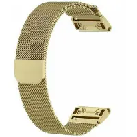 CaseOnline Milanese kellon renneke Garmin MARQ Aviator (Gen2) - Kulta
