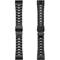CaseOnline Titaani kellon ranneke Garmin Quatix 7X - Musta