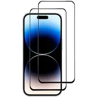 CaseOnline 2-kpl 5D lasinen näytönsuoja Apple iPhone 15 Pro Max