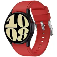 CaseOnline Silikoni kellon ranneke No-Gap Samsung Galaxy Watch 6 (44mm) - Punaine