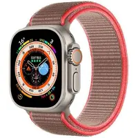 CaseOnline Nailon kellon renneke Apple Watch Ultra 2 (49mm) - Neon pink