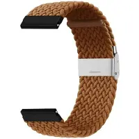 CaseOnline Punottu Kellon ranneke Garmin VivoActive 3 - ruskea