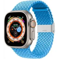 CaseOnline Punottu kellon renneke Apple Watch Ultra (49mm) - Skyblue