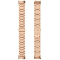 CaseOnline kellon ranneke ruostumatonta terästä Fitbit Charge 6 - Ruusu