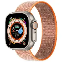 CaseOnline Nailon kellon renneke Apple Watch Ultra 2 (49mm) - Spicy Orange