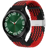 CaseOnline Punottu kellon renneke Samsung Galaxy Watch 6 Classic (47mm) - Punaine