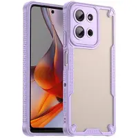 SKALO Motorola Moto G75 5G Armor Hybrid Frosted Suojakuori - Violetti