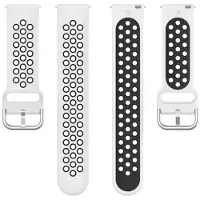 CaseOnline EBN kellon ranneke OnePlus Watch 2 eSIM - Valkoinen/musta
