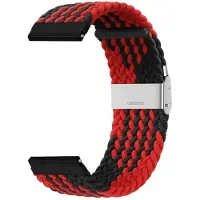 CaseOnline Punottu Kellon renneke Garmin VivoActive 5 - Punainen/Musta