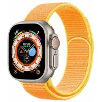 CaseOnline Nailon kellon renneke Apple Watch Ultra 2 (49mm) - Canary Yellow