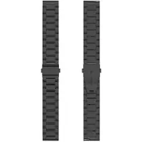 CaseOnline Kellon ranneke ruostumatonta terästä Xiaomi Watch S4 - Musta
