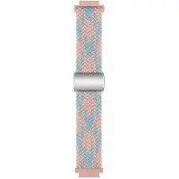 CaseOnline Punottu magneettinen ranneke Garmin VivoActive 4S - Blue Pink