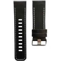 CaseOnline Nahka Kellon ranneke pin Garmin Enduro - Musta