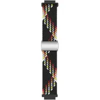 CaseOnline Punottu magneettinen ranneke Garmin VivoMove 3S - Black Rainbow