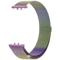 CaseOnline Milanese kellon ranneke Samsung Galaxy Fit 3 - Rainbow