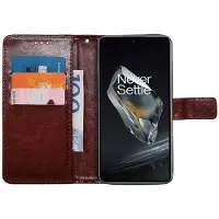 CaseOnline Lompakkokotelo 3-kortti OnePlus 13R - Ruskea