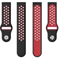 CaseOnline EBN Sport Kellon ranneke OnePlus Watch 2 eSIM - Musta/punainen