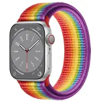 CaseOnline Nailon kellon renneke Apple Watch 9 (45mm) - Pride Edition