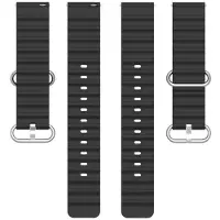 CaseOnline Ocean kellon ranneke Garmin Vivoactive 6 - Musta