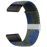 CaseOnline Punottu Kellon ranneke Garmin Instinct E (45mm) - Bluegreen