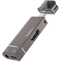 Mtp Products USB-C-HDMI 4K -sovitin, jossa on 100 W:n PD USB-C ja miniliitin Macille, iPhonelle ja Androidille