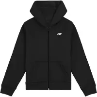 New Balance Brush Back Small Logo Full Zip Hoodie - Black - 176