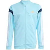 Adidas Neuletakki - J Hot Toppi - Ice Blue/Valkoinen - - 10 v (140) - Neuletakit