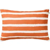 Chhatwal & Jonsson Block Stripe ulkotyyny 40x60 cm Apricot orange-off white