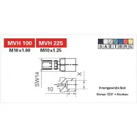 TRW Jarruletkun pää MVH100A