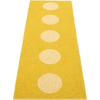 Pappelina , Vera Pop matto Mustard/Pale Yellow 70 x 200cm