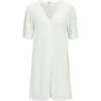 Object Objlaila 2/4 Re V-Neck Dress Noos - White - M