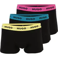 HUGO Bokserishortsit sinivihreä / keltainen / tumma pinkki / musta