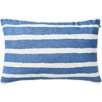 Chhatwal & Jonsson Block Stripe ulkotyyny 40x60 cm Riviera blue-off white
