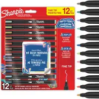 Sharpie Kreativmarker Rundspitze fein Acryl Erd Farben 12er Blister (2212911)