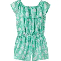 Name it Nkfvinaya Ss Playsuit Fffff Noos - Green - 128