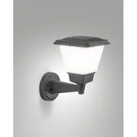 FABAS LUCE Ulkoseinävalaisin Lena, himmennettävä, Musta, Alumiini, Moderni