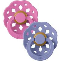 BIBS Boheme Tutti 2-pack Lateksi Koko 2 Pyöreä, Bubblegum/Peri