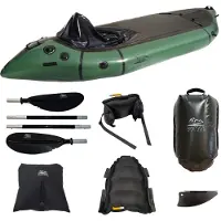 Saimaa Kayaks Packraft Adventure Army Green Pitkille Matkoille (275x88cm)