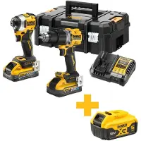 DeWalt Työkalusarja DCK2050H2T-QW (DCD805 + DCF850); 18 V; 2x5,0 Ah akku