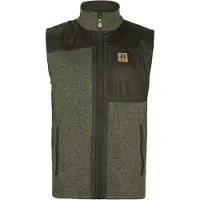 Härkila Men's Kalix Fleece Waistcoat Willow Green/Shadow Brown XL