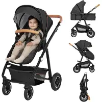 Lionelo Amber 2-in-1 Yhdistelmävaunut, Grey Graphite