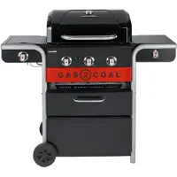 Char-Broil Gas2Coal 2.0 330 hybridi kaasu- ja hiiligrilli, musta