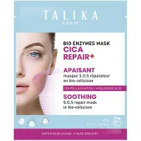 Talika Bio Enzymes Mask - Cica Repair+ Rauhoittava Biocellulose -kasvonaamio | Centella Asiatica ja allantoiini rtyneen ihon rauhoittamiseen | K