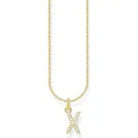 Thomas Sabo 18-karaatin kullattu kirjainkaulakoru X KE2263-414-14