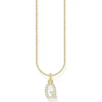 Thomas Sabo 18-karaatin kullattu kirjainkaulakoru Q KE2256-414-14